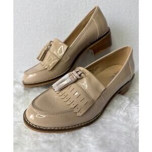 NWT Nine West Quimby oxfords loafers champagne tassel shoes 5.5